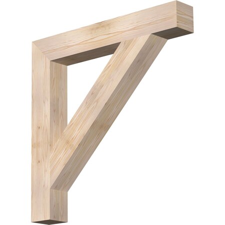 Ekena Millwork Traditional Block Smooth Bracket, Douglas Fir, 5 1/2"W x 40"D x 40"H BKT06X40X40TRA05SDF